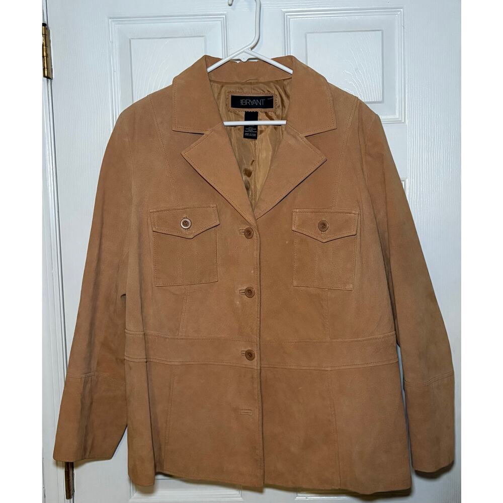 Bryant‎ vintage women’s leather jacket tan size 18/20
